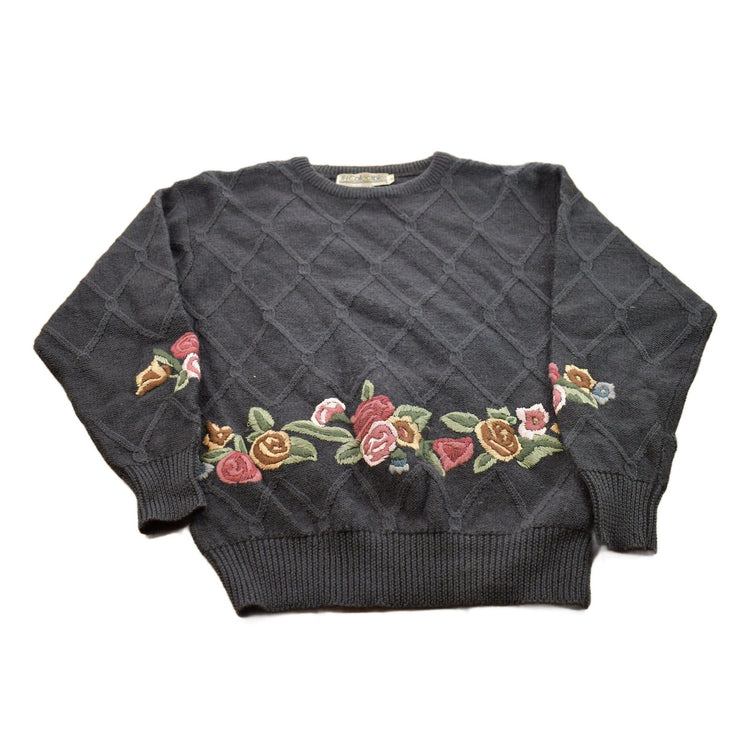 Vintage 1990s JH Collectibles Wool Knitted Crewneck Sweater Men's Small from propervintagecanada