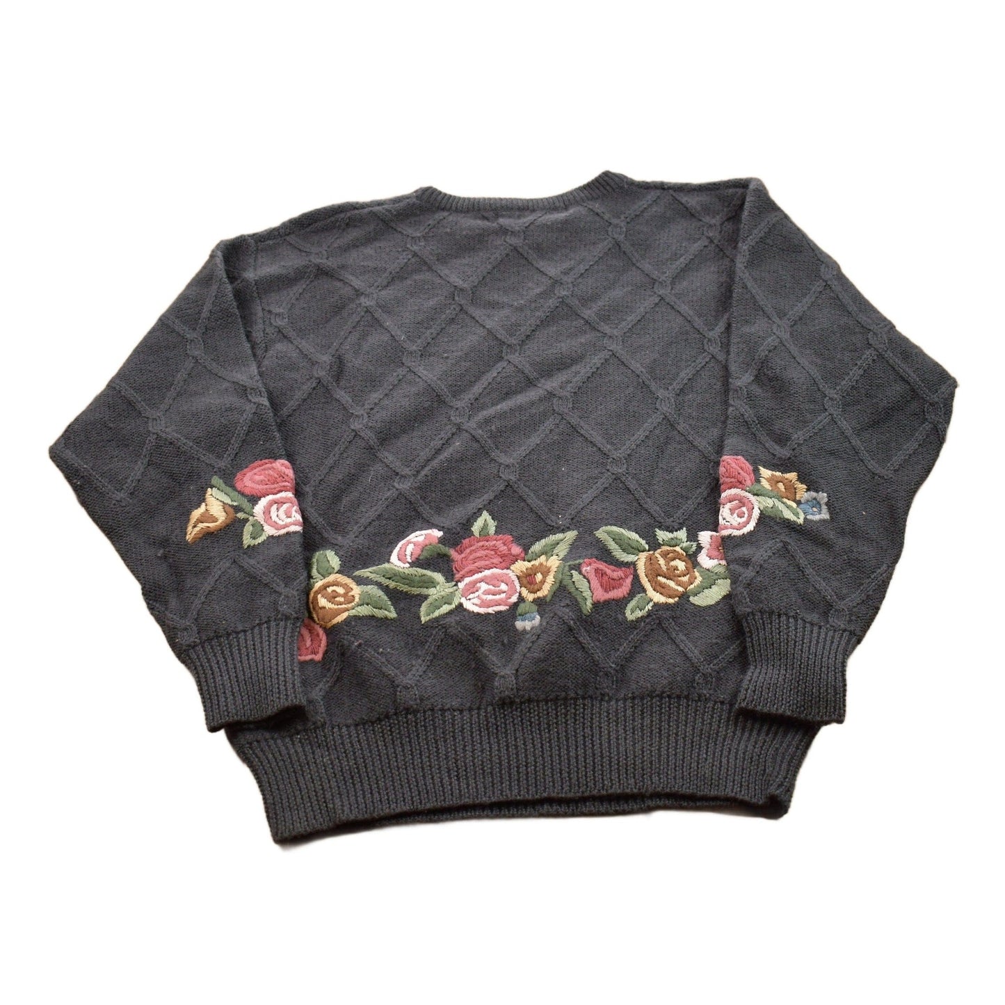 Vintage 1990s JH Collectibles Wool Knitted Crewneck Sweater Men's Small from propervintagecanada