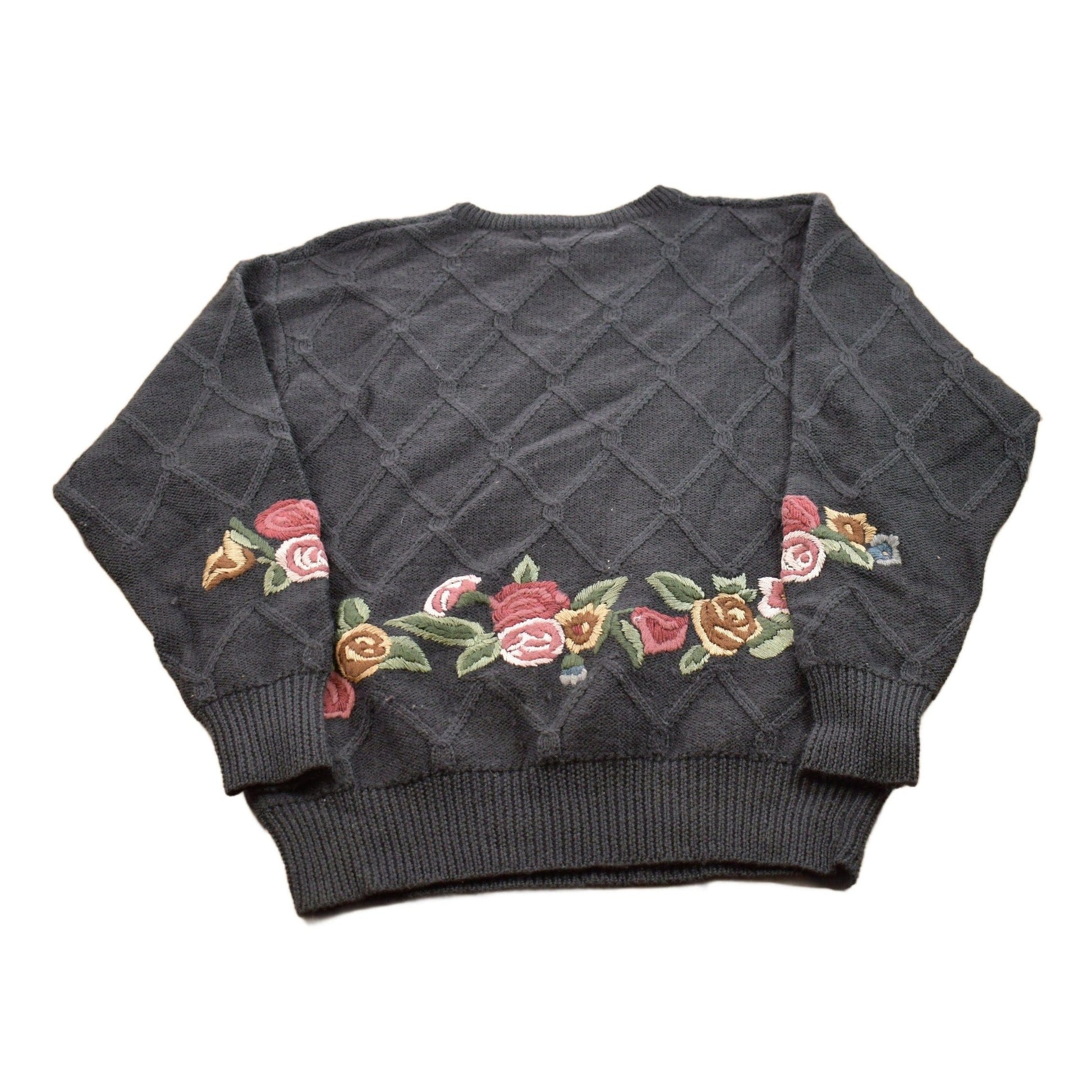 Vintage 1990s JH Collectibles Wool Knitted Crewneck Sweater Men's Small from propervintagecanada