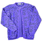 Vintage 1990s Jimmy Garcia Petite Hand Loomed Knit Abstract Pattern Cardigan Sweater Women's M from propervintagecanada