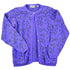 Vintage 1990s Jimmy Garcia Petite Hand Loomed Knit Abstract Pattern Cardigan Sweater Women&