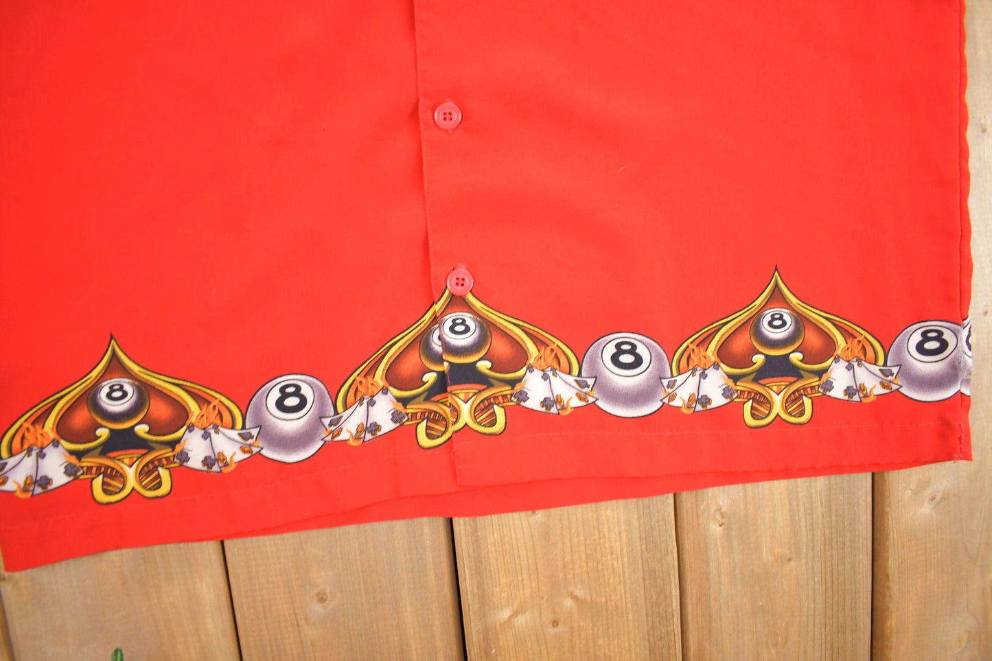 Vintage 1990s JNCO 8 Ball Bowling Shirt from propervintagecanada