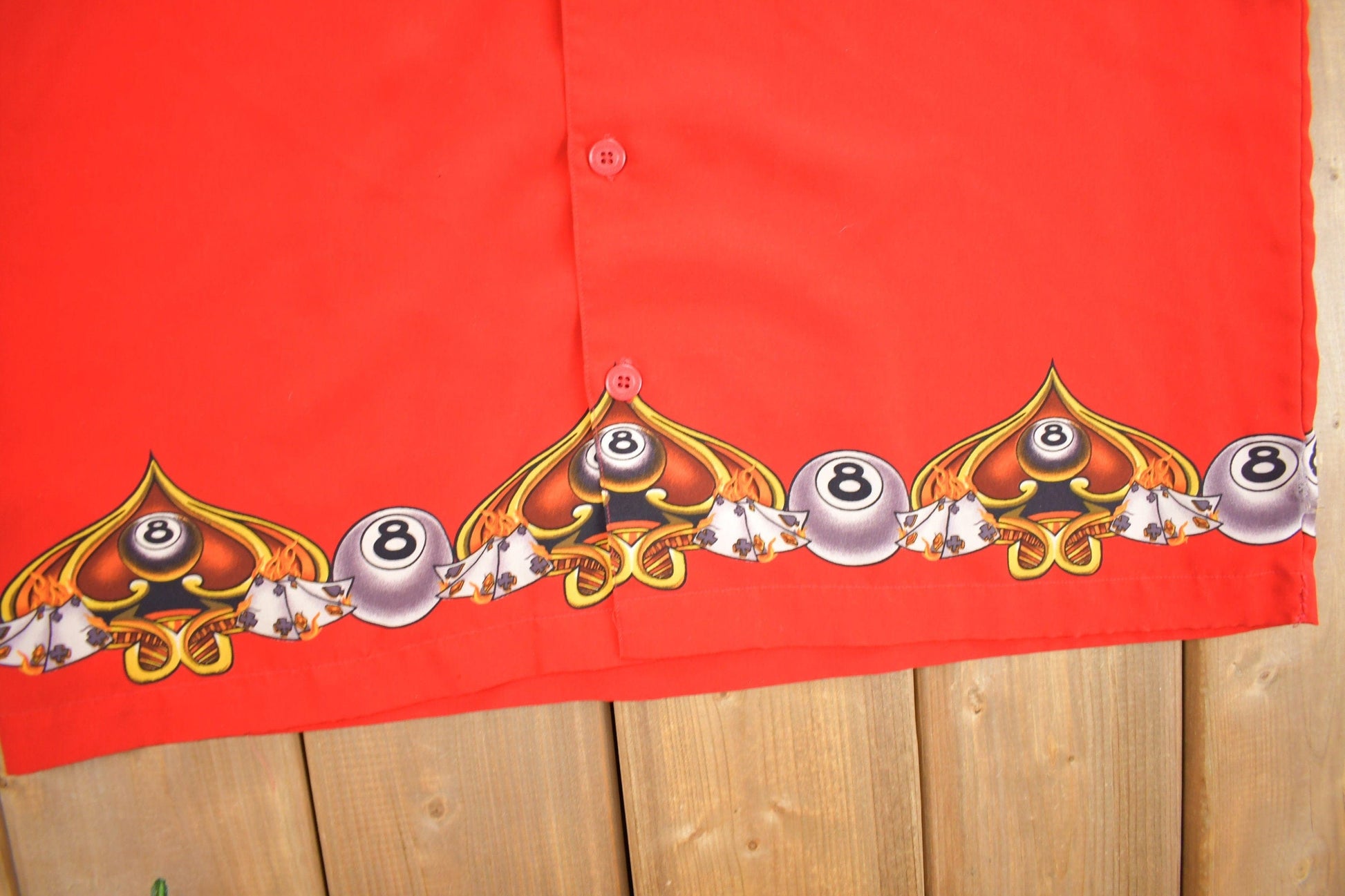 Vintage 1990s JNCO 8 Ball Bowling Shirt from propervintagecanada