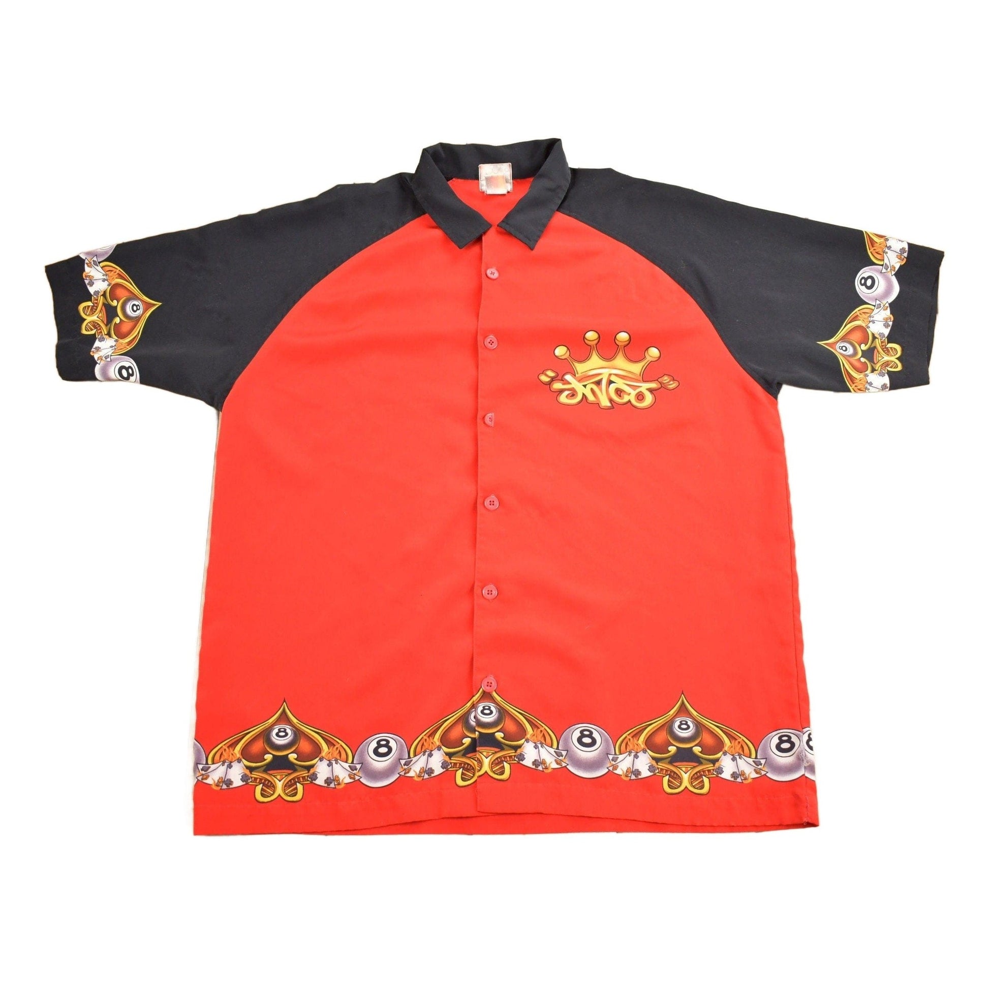 Vintage 1990s JNCO 8 Ball Bowling Shirt from propervintagecanada