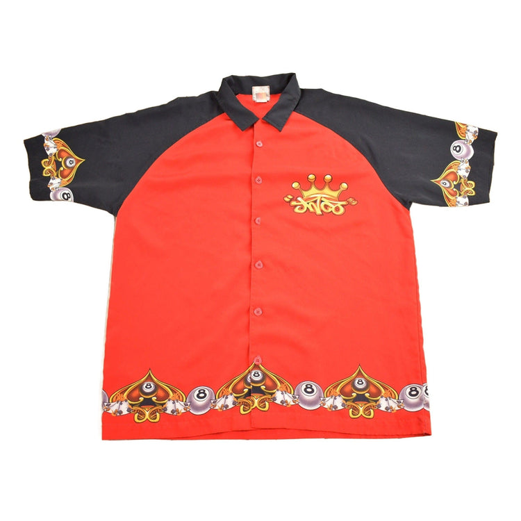 Vintage 1990s JNCO 8 Ball Bowling Shirt from propervintagecanada