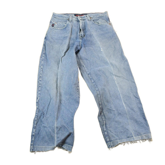 Vintage 1990s JNCO Funky Denim Wide Leg Jeans Men's 36 x 32 from propervintagecanada