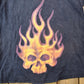 Vintage 1990s JNCO Jeans Skull Flame Graphic T Shirt Men's Large from propervintagecanada