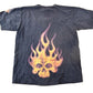 Vintage 1990s JNCO Jeans Skull Flame Graphic T Shirt Men's Large from propervintagecanada