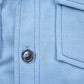 Vintage 1990s John Blair Blank Blue Button Up Shirt from propervintagecanada