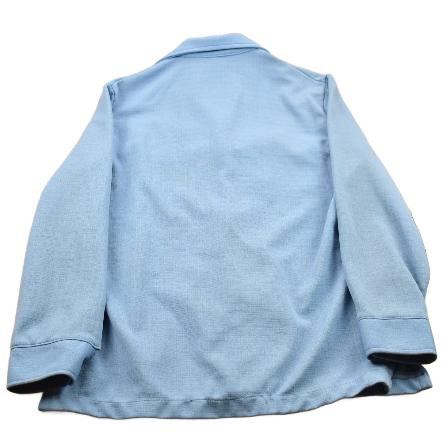 Vintage 1990s John Blair Blank Blue Button Up Shirt from propervintagecanada