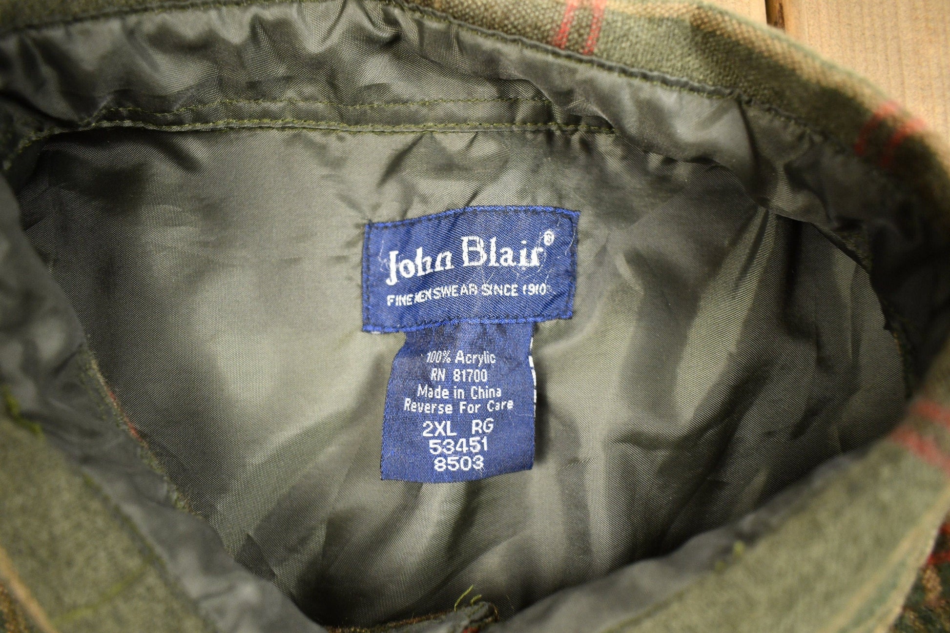 Vintage 1990s John Blair Button Up Shirt Men's 2XL from propervintagecanada