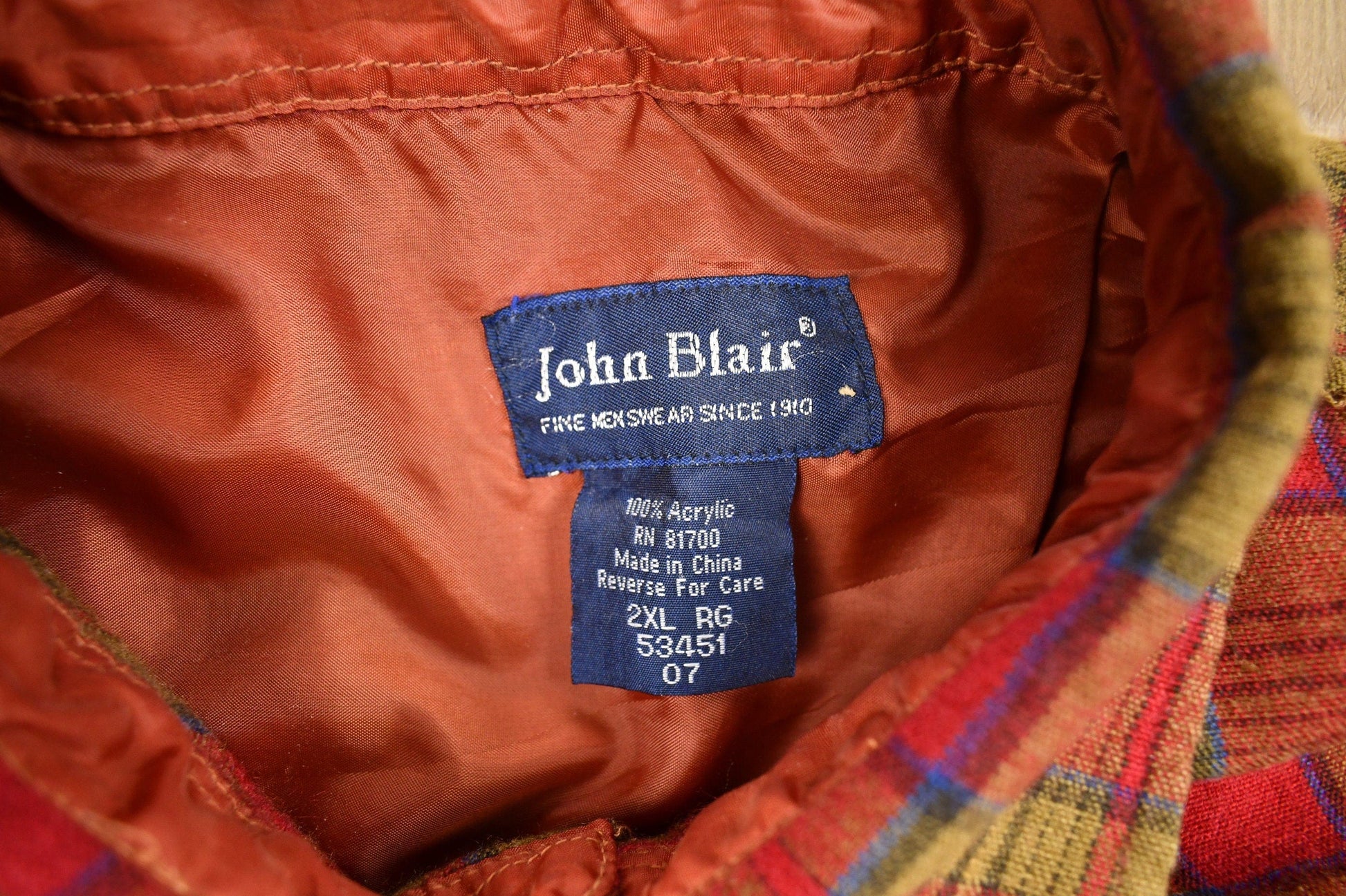 Vintage 1990s John Blair Button Up Shirt Men's 2XL from propervintagecanada