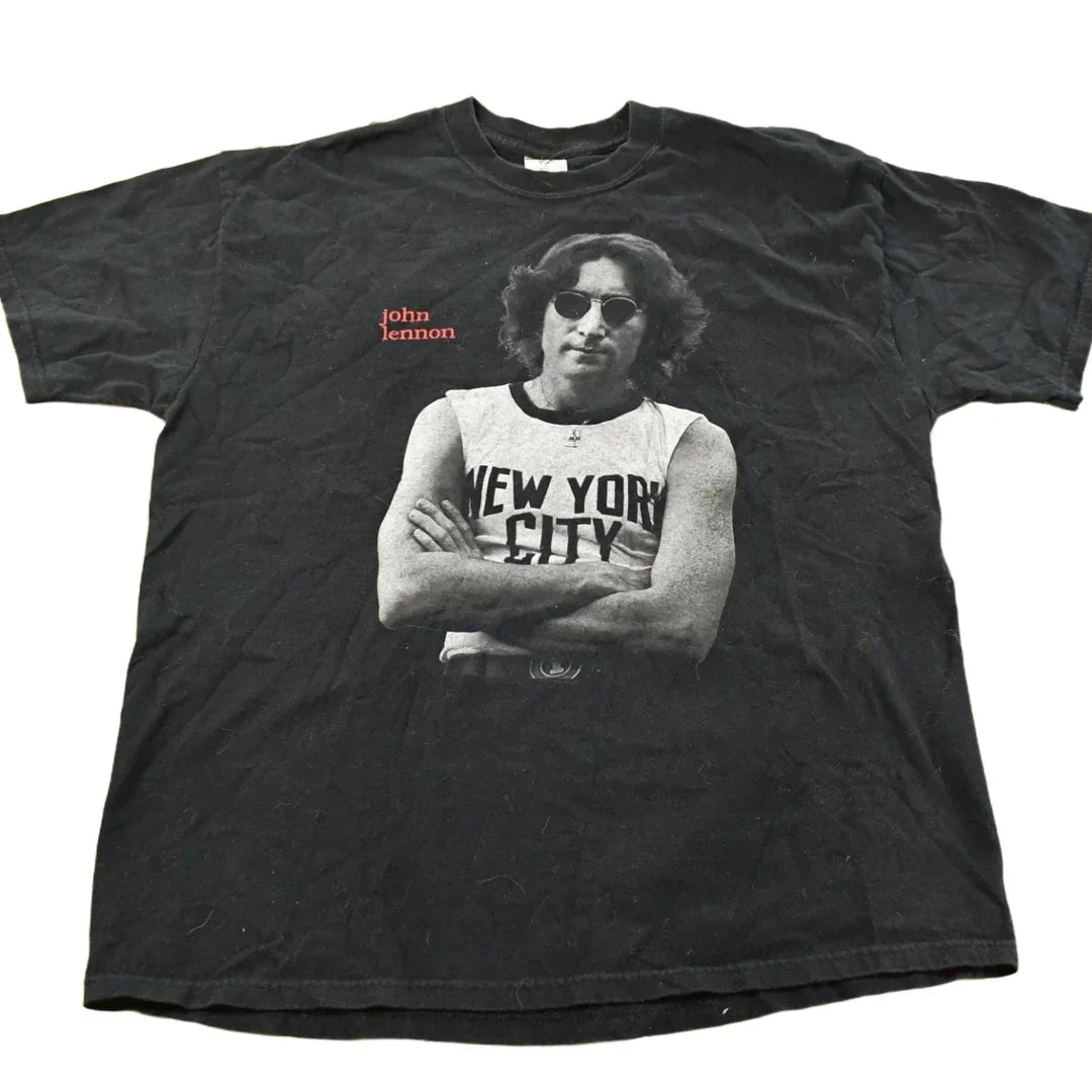 Vintage 1990s John Lennon Graphic T-Shirt Men's XL from propervintagecanada