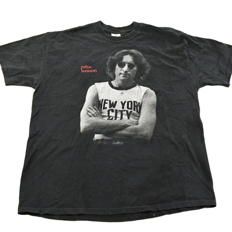 Vintage 1990s John Lennon Graphic T-Shirt Men's XL from propervintagecanada