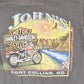 Vintage 1990s John's Fort Collins Harley Davidson Motorcycles Biker T-Shirt Men's M / Made In USA / Grunge Faded Black / Grunge Aesthetic from propervintagecanada
