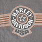 Vintage 1990s John's Fort Collins Harley Davidson Motorcycles Biker T-Shirt Men's M / Made In USA / Grunge Faded Black / Grunge Aesthetic from propervintagecanada