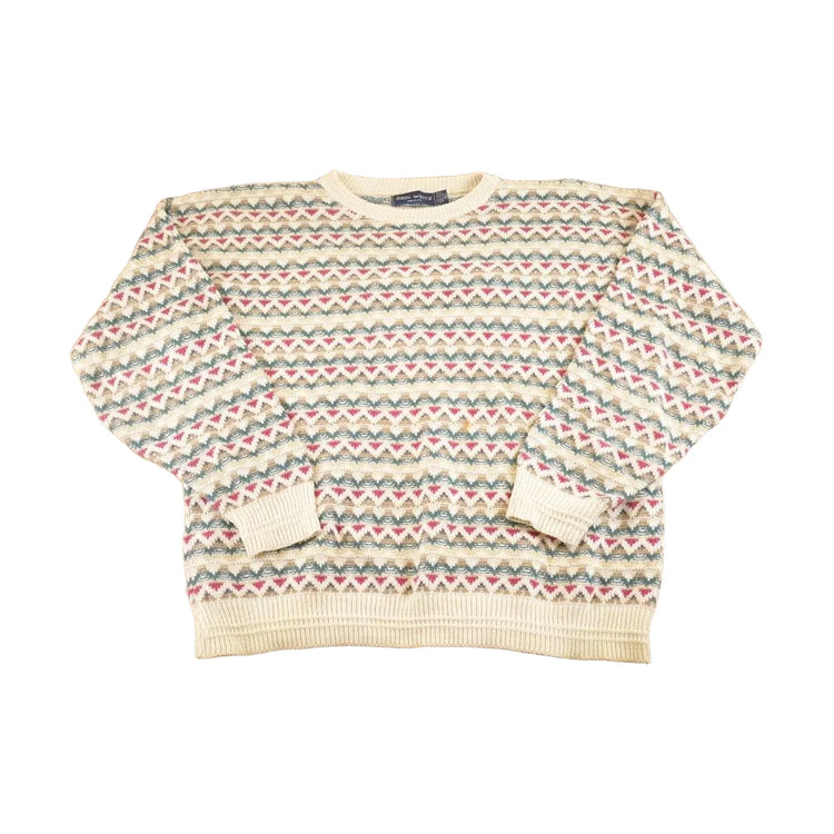 Vintage 1990s John Weitz Knit Crewneck Sweater Men's XL from propervintagecanada