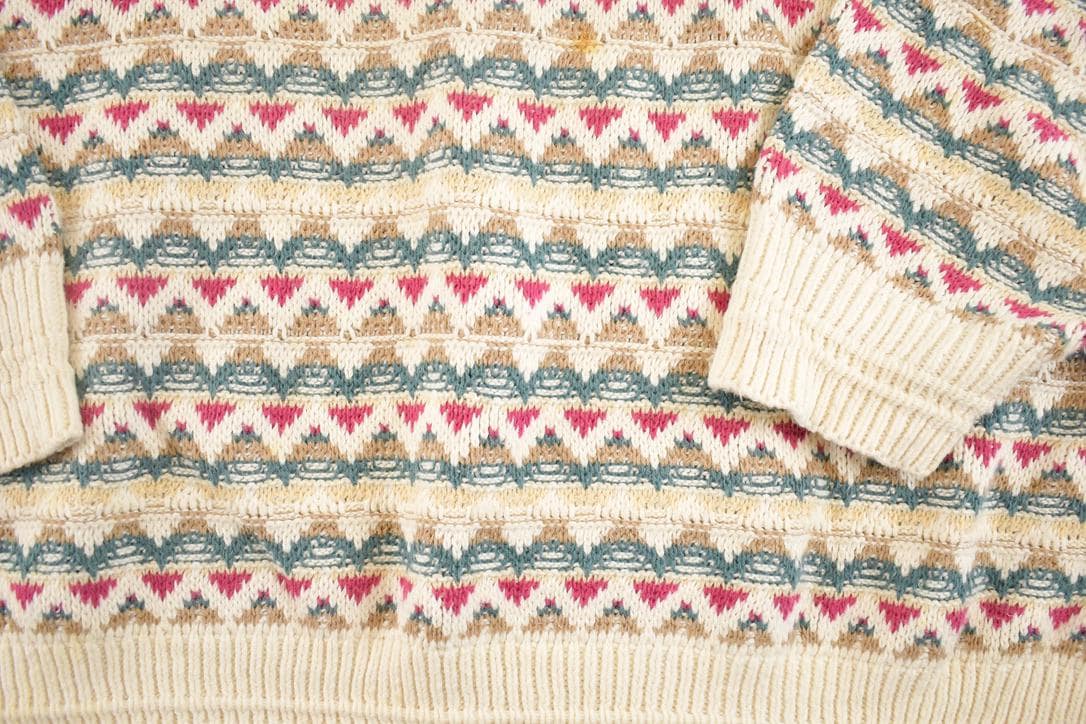 Vintage 1990s John Weitz Knit Crewneck Sweater Men's XL from propervintagecanada