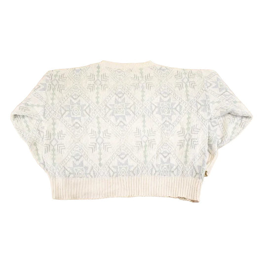 Vintage 1990s John Weitz Knit Crewneck Sweater Women's L Cropped from propervintagecanada