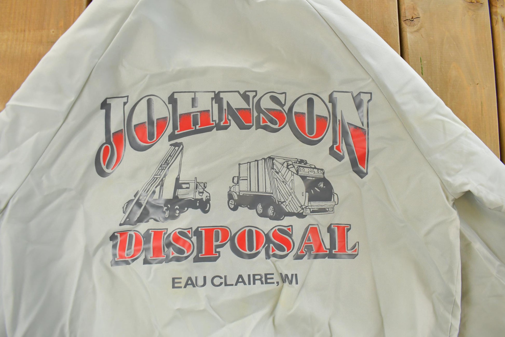 Vintage 1990s Johnson Disposal Snap On Bomber Jacket Men's Medium from propervintagecanada