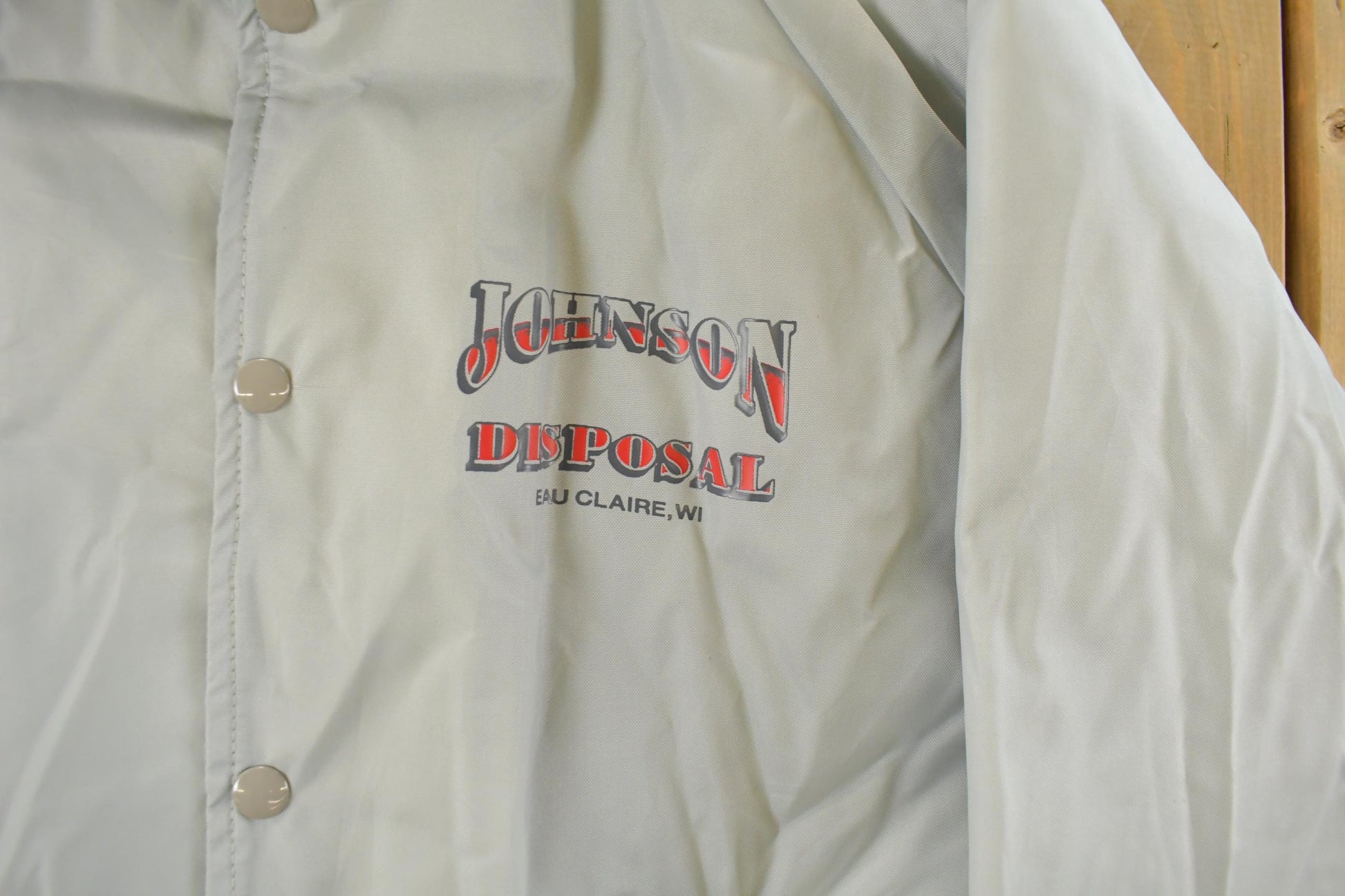 Vintage 1990s Johnson Disposal Snap On Bomber Jacket Men's Medium from propervintagecanada