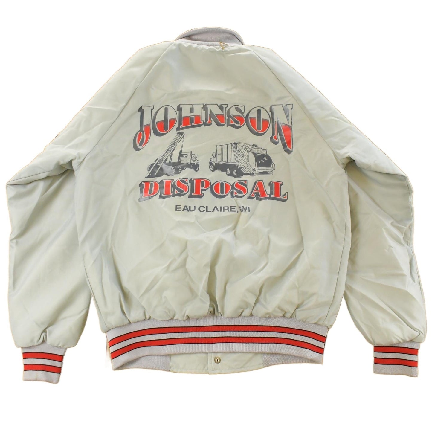 Vintage 1990s Johnson Disposal Snap On Bomber Jacket Men's Medium from propervintagecanada