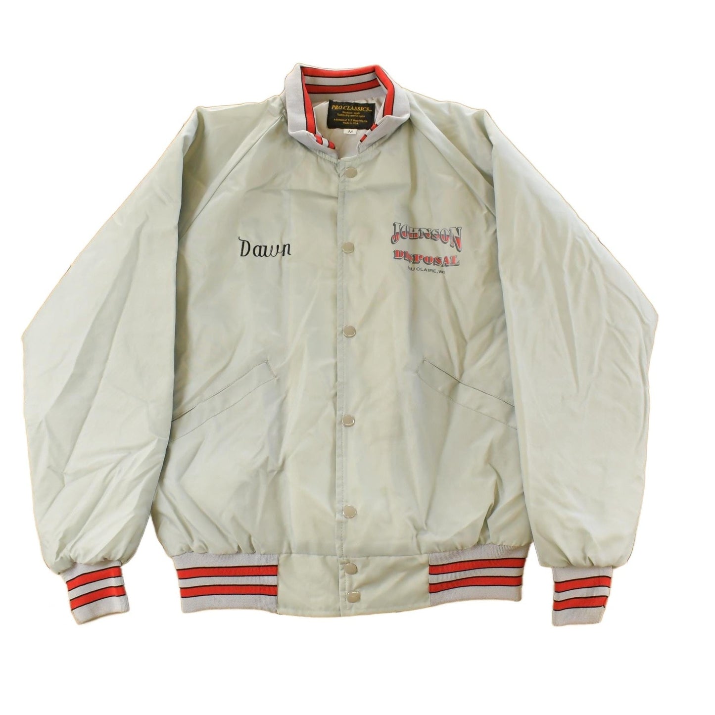 Vintage 1990s Johnson Disposal Snap On Bomber Jacket Men's Medium from propervintagecanada