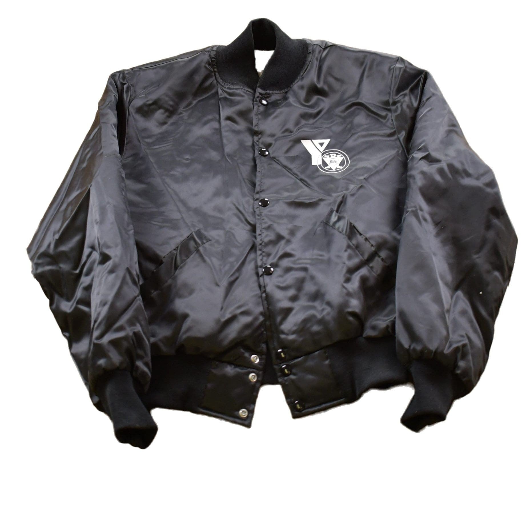 Vintage 1990s Joliet YMCA Baseball Holloway Satin Bomber Jacket Men's Medium from propervintagecanada