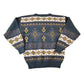 Vintage 1990s Jonathan Bryan Knit Abstract Pattern Crewneck Sweater Men's Large from propervintagecanada