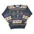 Vintage 1990s Jonathan Bryan Knit Abstract Pattern Crewneck Sweater Men&