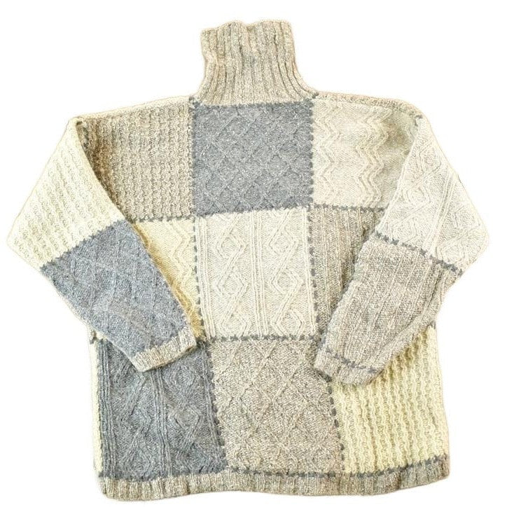 Vintage 1990s Jones New York Knit Abstract Pattern Crewneck Sweater Mens XL from propervintagecanada