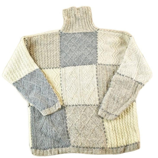 Vintage 1990s Jones New York Knit Abstract Pattern Crewneck Sweater Mens XL from propervintagecanada