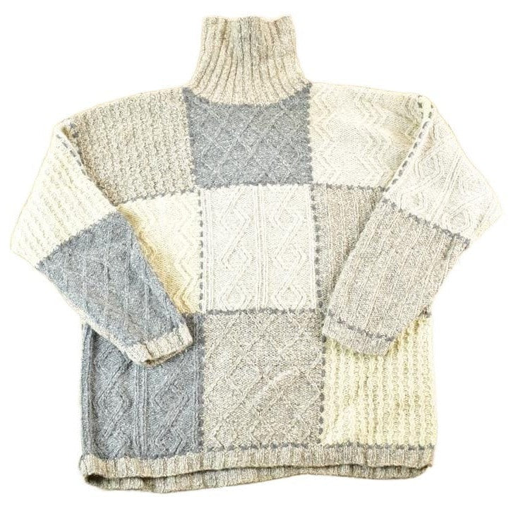 Vintage 1990s Jones New York Knit Abstract Pattern Crewneck Sweater Mens XL from propervintagecanada