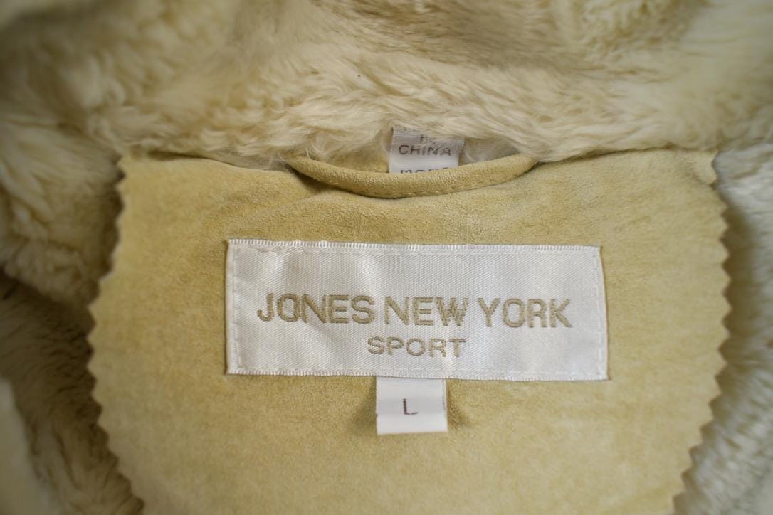 Vintage 1990s Jones New York Sport Authentic Shearling Jacket Women's Large from propervintagecanada