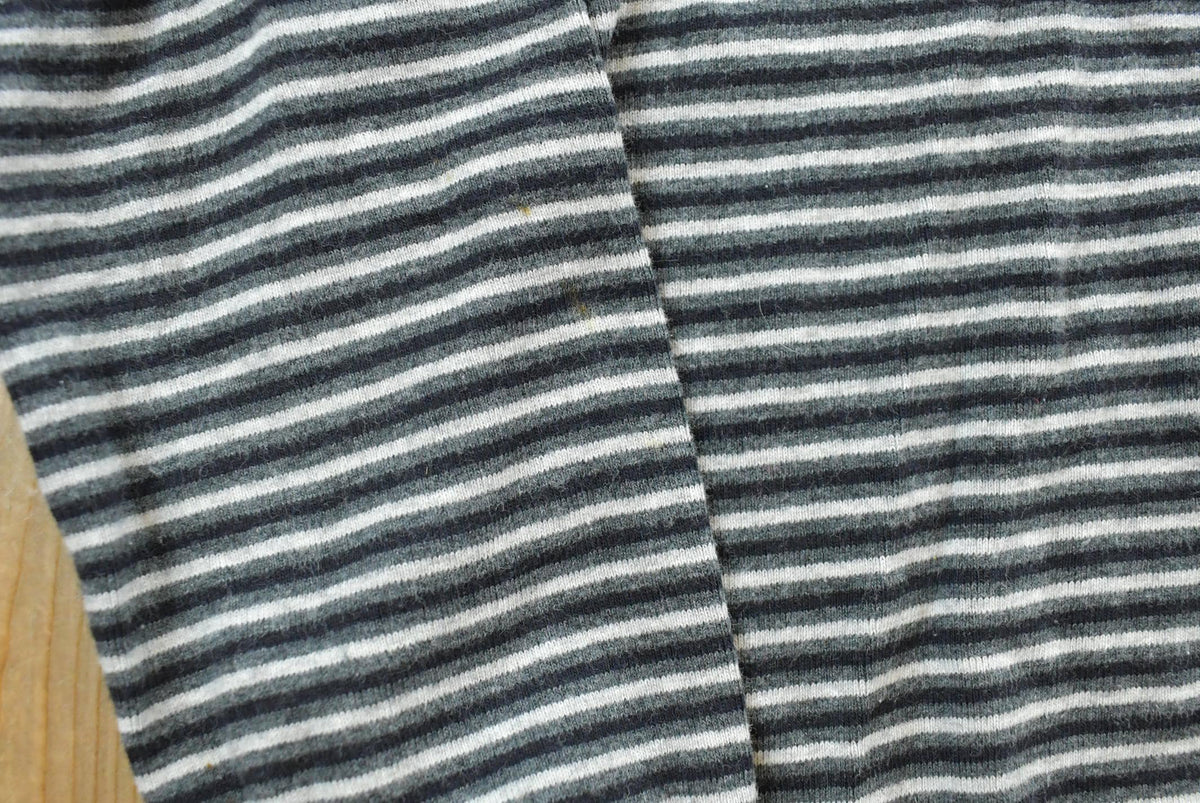 Vintage 1990s Jones New York Striped Mock Turtleneck Long Sleeve T-Shirt Womens L from propervintagecanada