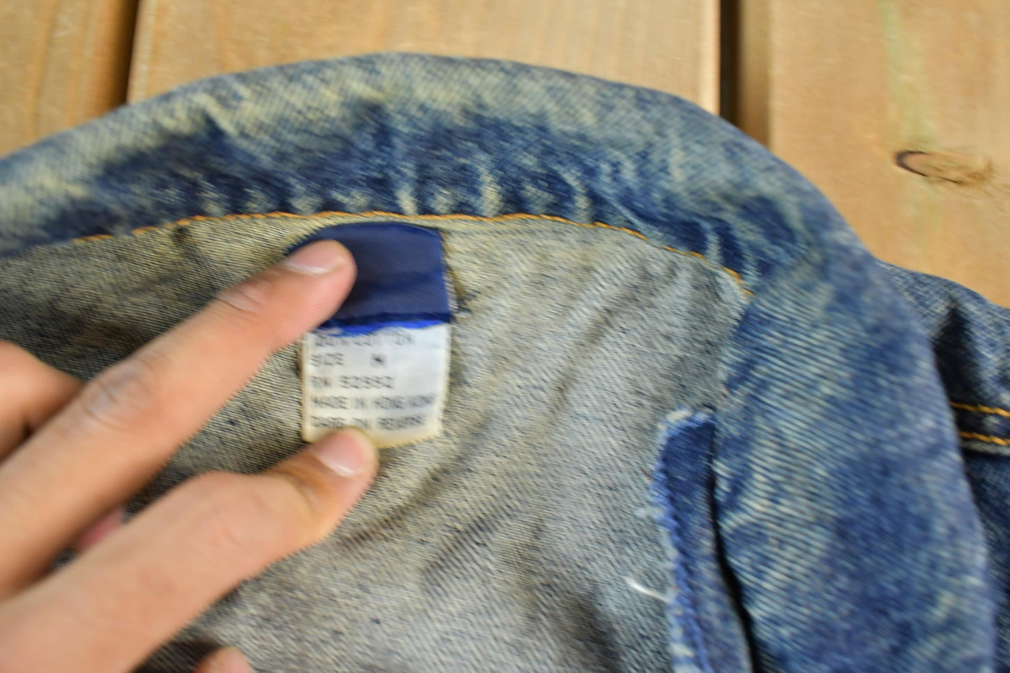 Vintage 1990s Jordache Denim Jean Trucker Jacket Men's Medium from propervintagecanada