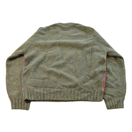 Vintage 1990s Jos. A Bank Argyle Wool Knit Crewneck Sweater Men's M from propervintagecanada
