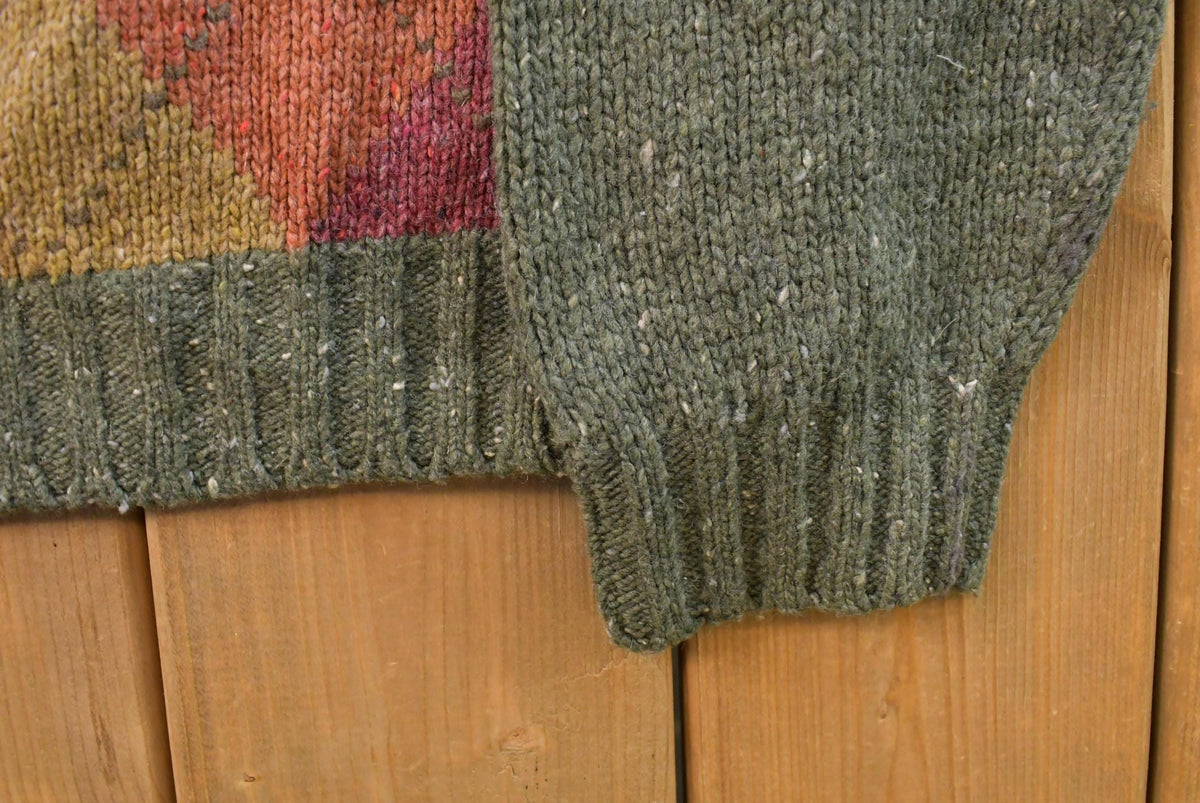 Vintage 1990s Jos. A Bank Argyle Wool Knit Crewneck Sweater Men's M from propervintagecanada
