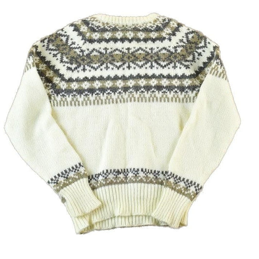 Vintage 1990s Joseph Laurin 100% Wool Knit Crewneck Sweater  SWomen's from propervintagecanada