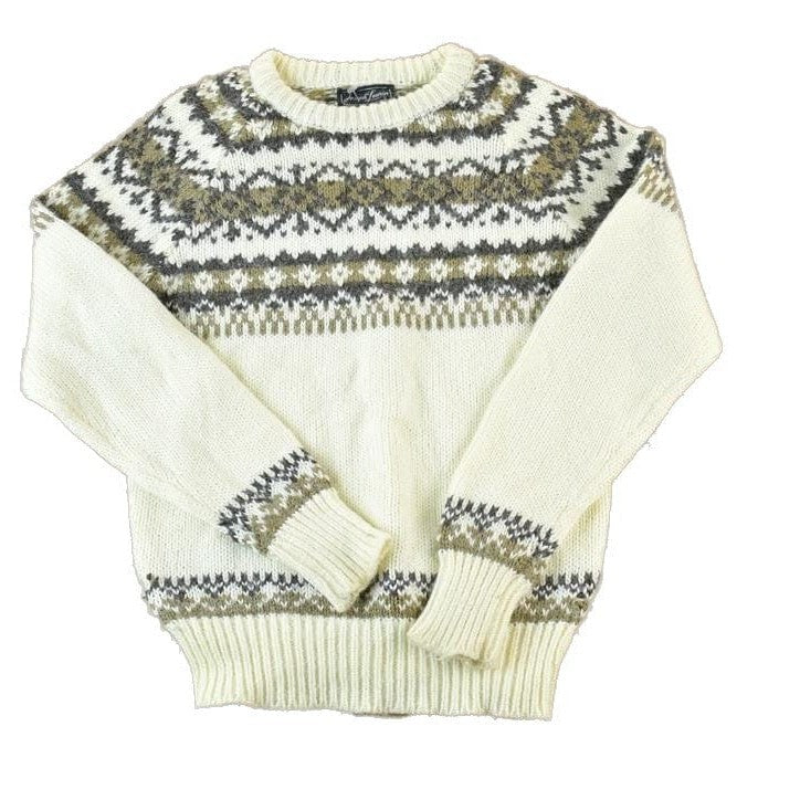 Vintage 1990s Joseph Laurin 100% Wool Knit Crewneck Sweater  SWomen's from propervintagecanada