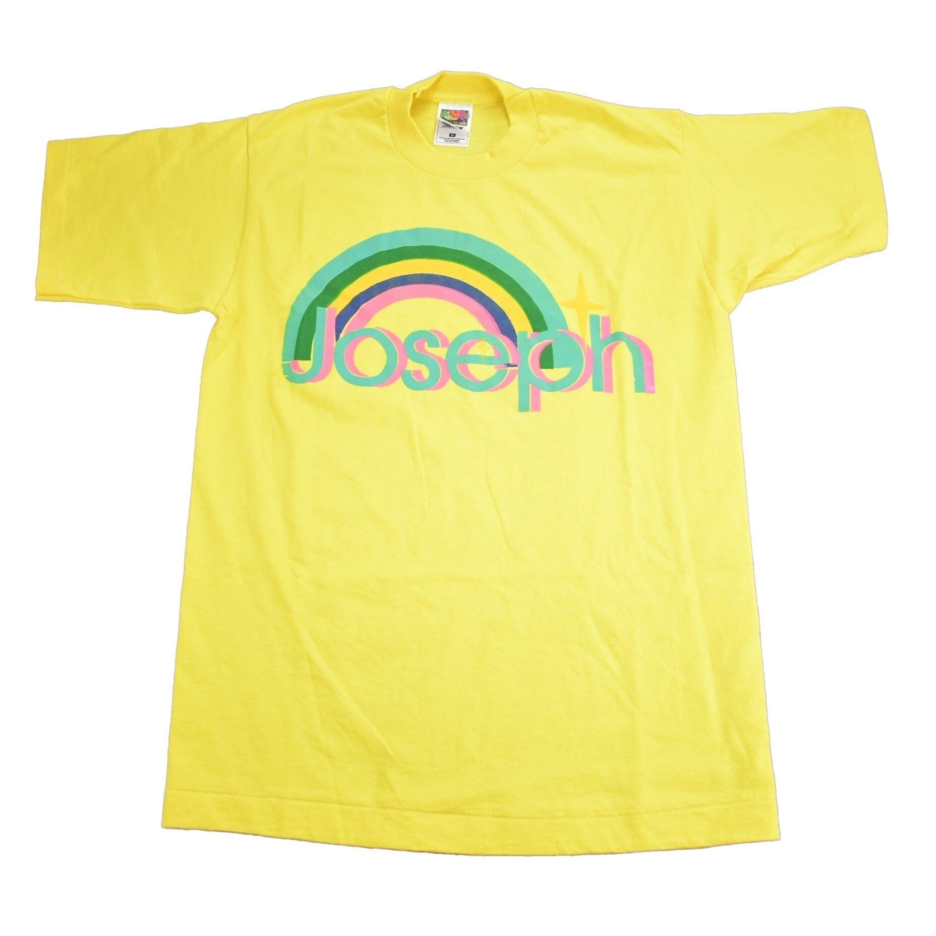 Vintage 1990s Joseph Rainbow Graphic T Shirt Men's Small from propervintagecanada