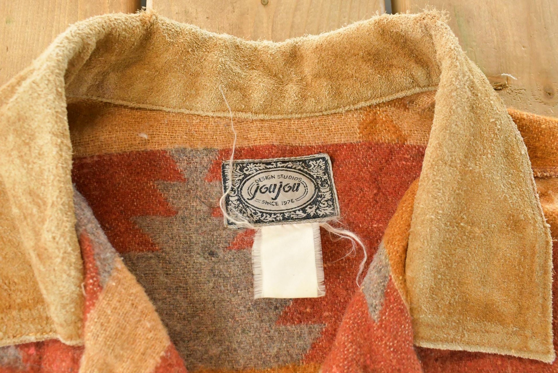 Vintage 1990s JouJou Aztec Wool Coat Women's XL / 90s Coat / South Western Jacket / Outdoors from propervintagecanada