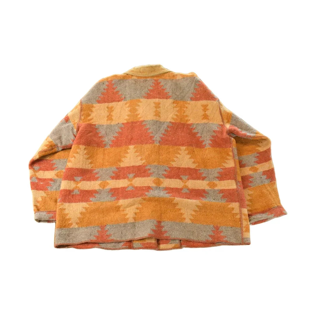 Vintage 1990s JouJou Aztec Wool Coat Women's XL / 90s Coat / South Western Jacket / Outdoors from propervintagecanada