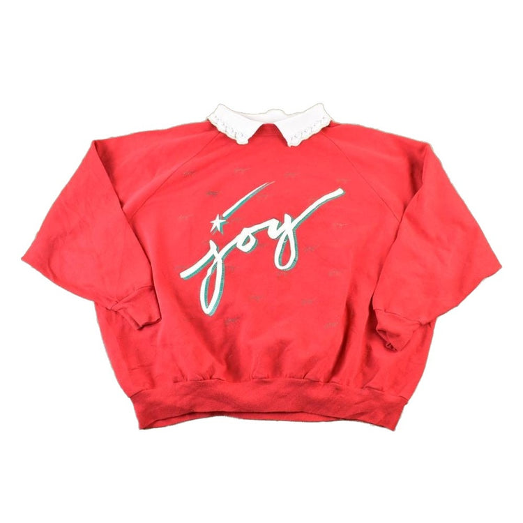 Vintage 1990s Joy Gopher Sport Cute Collared Crewneck Sweater Made In USA Men's 3XL from propervintagecanada