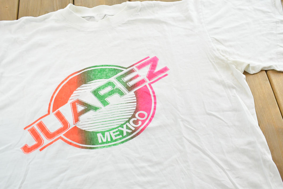 Vintage 1990s Juarez Mexico Souvenir Travel T-Shirt Mens 2XS from propervintagecanada