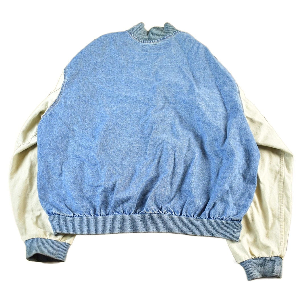 Vintage 1990s K Mart Denim Varsity Jacket Men's 2XL from propervintagecanada