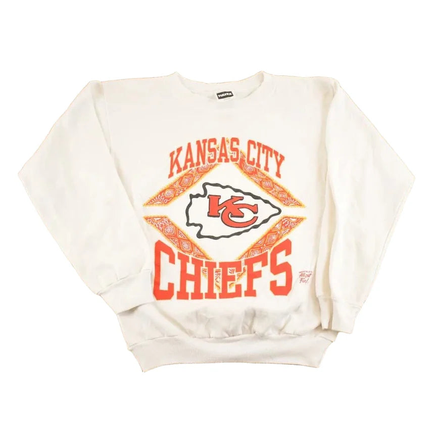 Vintage 1990s Kansas City Chiefs Crewneck Sweatshirt Men's S from propervintagecanada