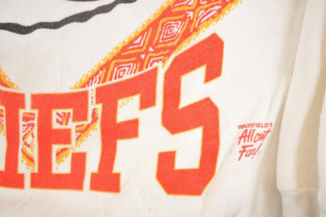 Vintage 1990s Kansas City Chiefs Crewneck Sweatshirt Men's S from propervintagecanada