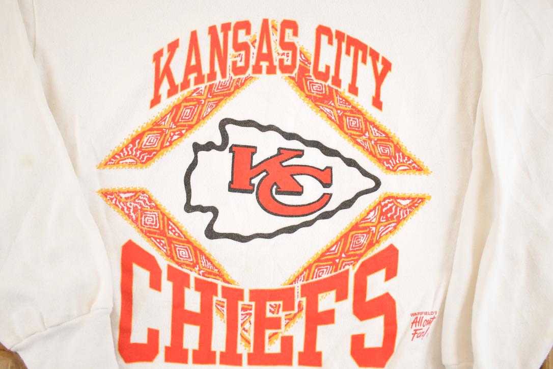 Vintage 1990s Kansas City Chiefs Crewneck Sweatshirt Men's S from propervintagecanada