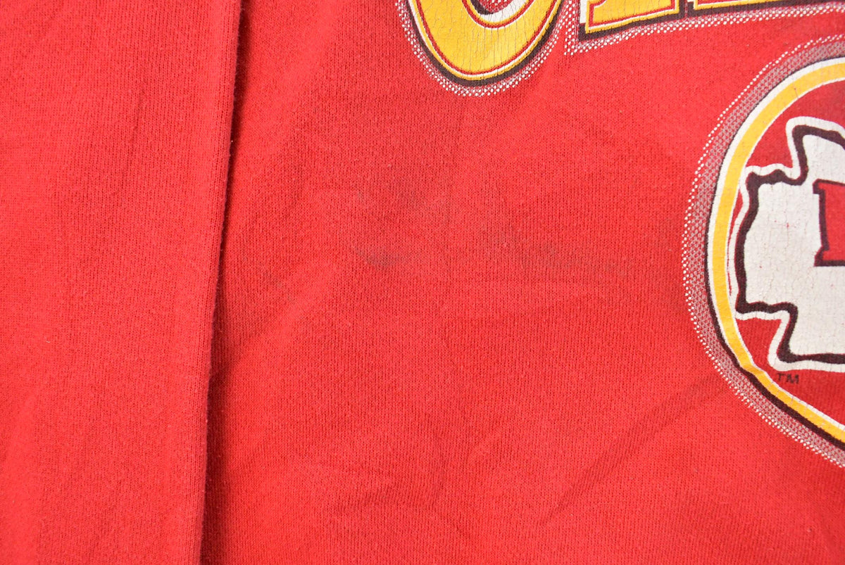 Vintage 1990s Kansas City Chiefs Crewneck Sweatshirt Men's XL from propervintagecanada